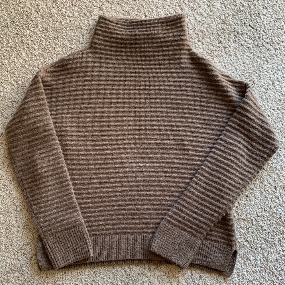 Madewell Belmont Donegal Mock Neck Sweater